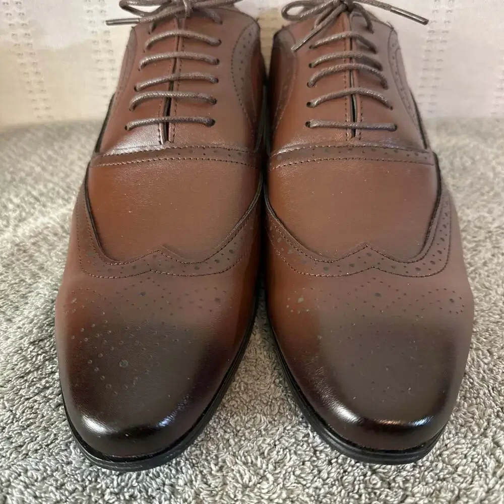 LOUIS STITCH Men's Formal Lace-up Oxford Shoes